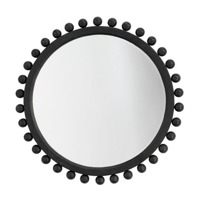 Alden Décor Orion Round Wood Mirror, Natural