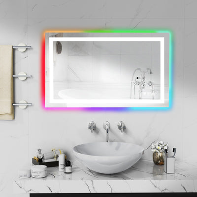 Anti-Fog RGB Backlit & LED Frontlit Bathroom Mirror