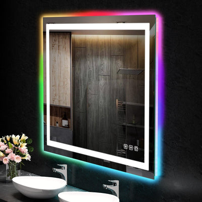 Anti-Fog RGB Backlit & LED Frontlit Bathroom Mirror