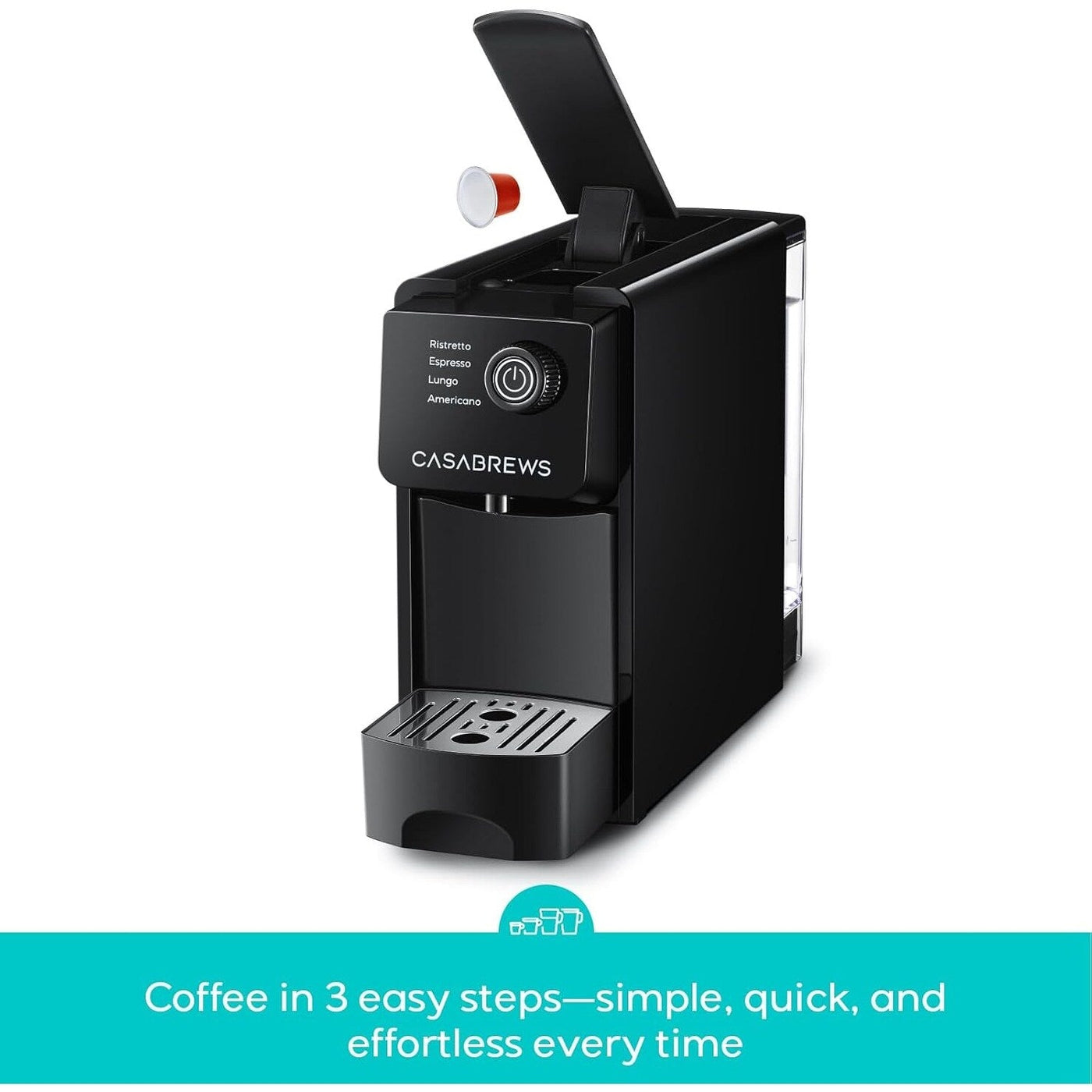 CASABREWS CM7036E 20 Bar Espresso Machine for Nespresso Original Pods