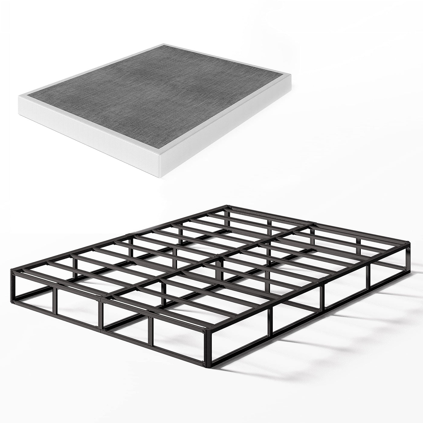 5 Inch Low Profile Metal Spring, Heavy Duty Structure with Grey Cover