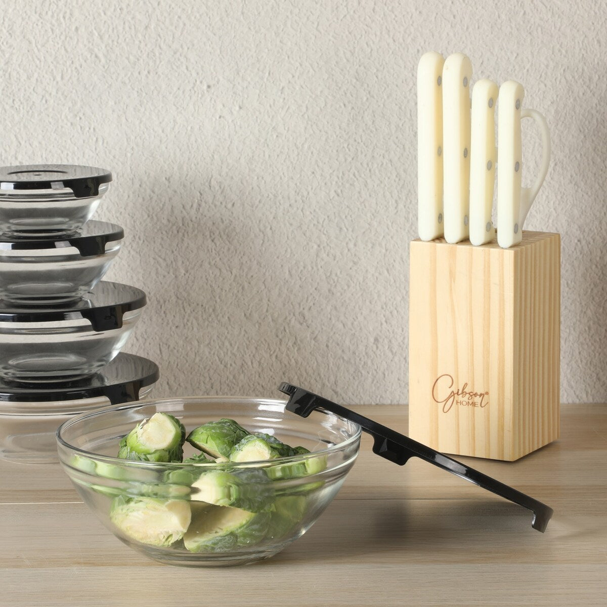 Gibson Home 74 Piece Kitchen Combo Set: Cookware, Dinnerware, Cutlery, Flatware, Tools & Gadgets, storage and Glassware
