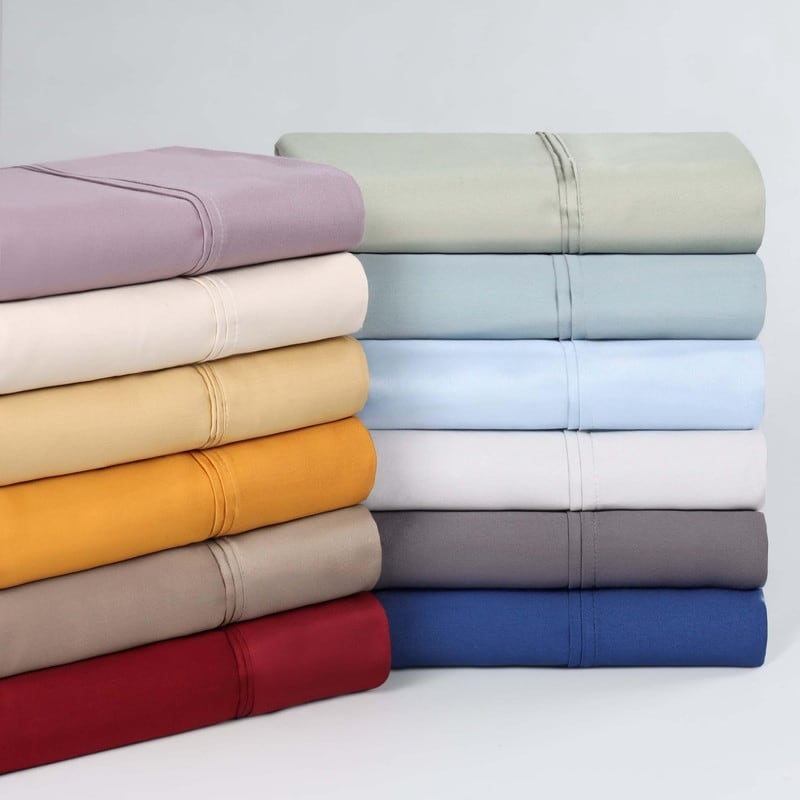 Superior Egyptian Cotton 1200 Thread Count Eco-Friendly Solid Sheet Set