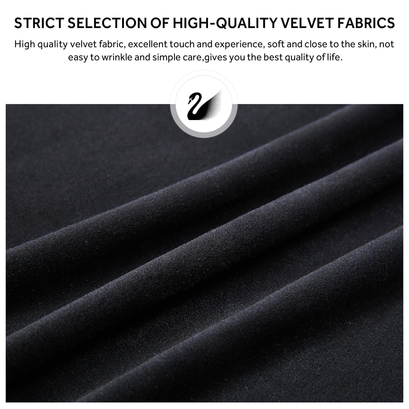 Upholstered Tufted Velvet Dining Chair with Solid Wood Legs Set of 6